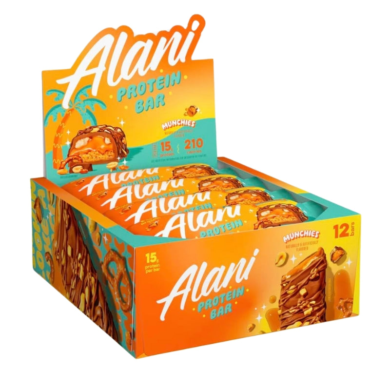 Alani Nu Protein Bars Case Munchies