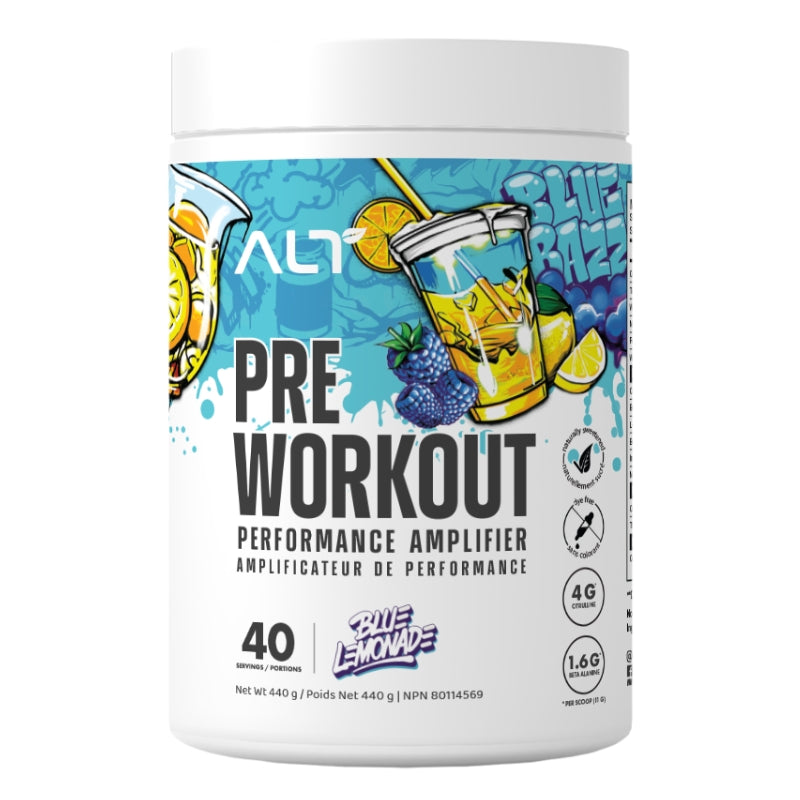 ALT Lifestyle Pre Workout Supplement 40 serve - Blue Lemonade