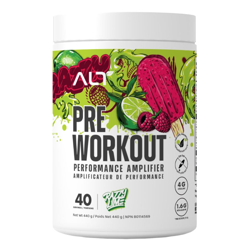 ALT Lifestyle Pre Workout Supplement 40 serve - Razzy Lime