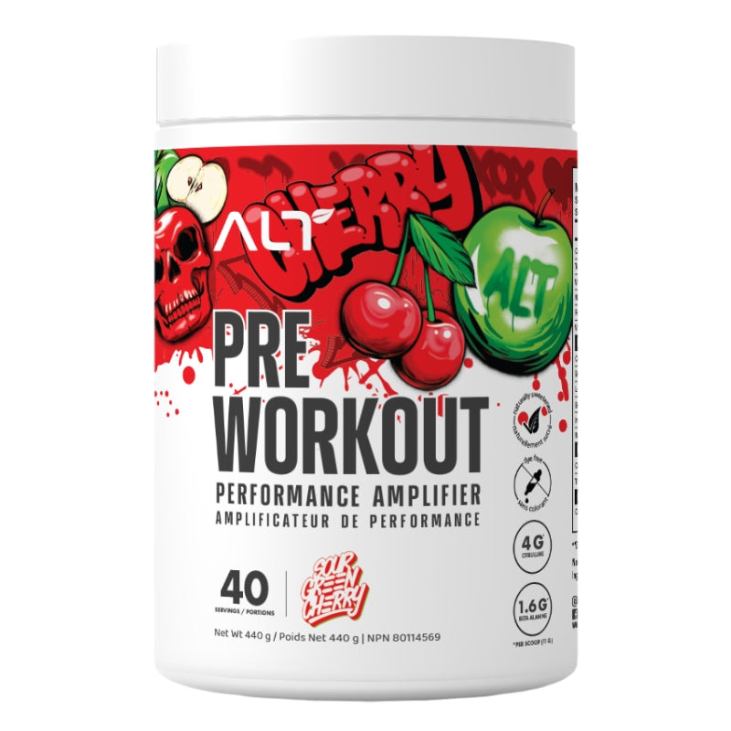 ALT Lifestyle Pre Workout Supplement 40 serve - Sour Green Cherry