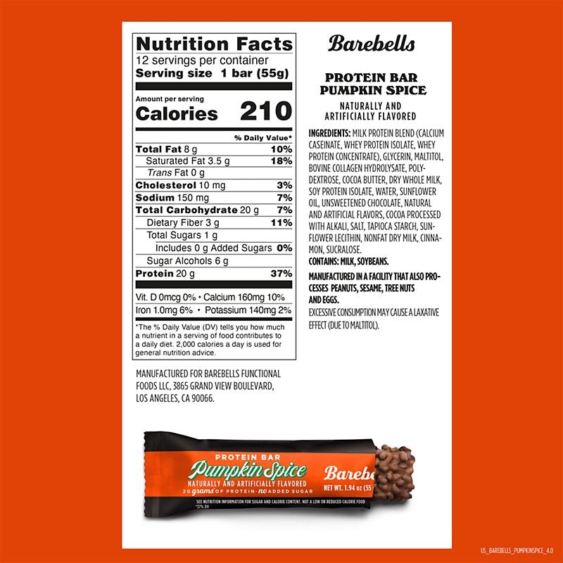 Barebells Protein Bars 12/bars