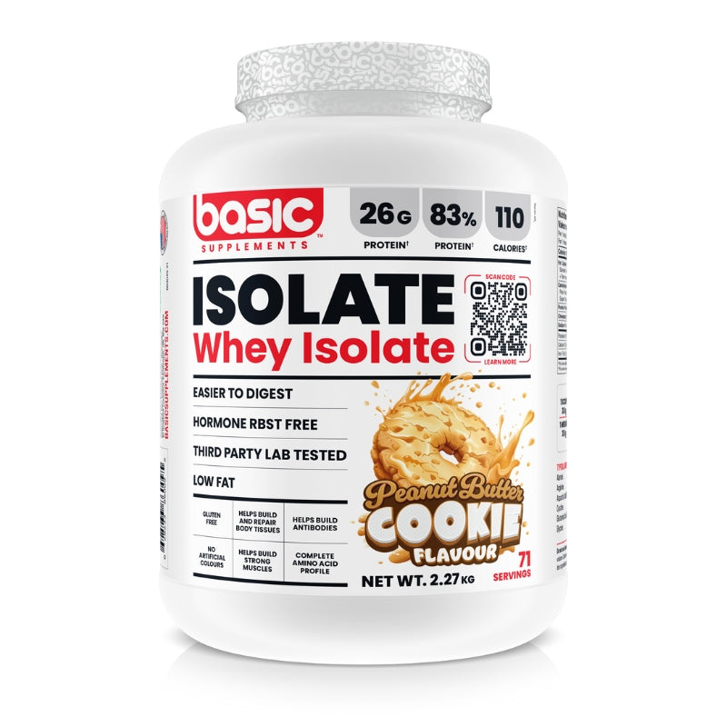 BASIC Whey Protein Isolate 5lbs  Peanut Butter Cookie