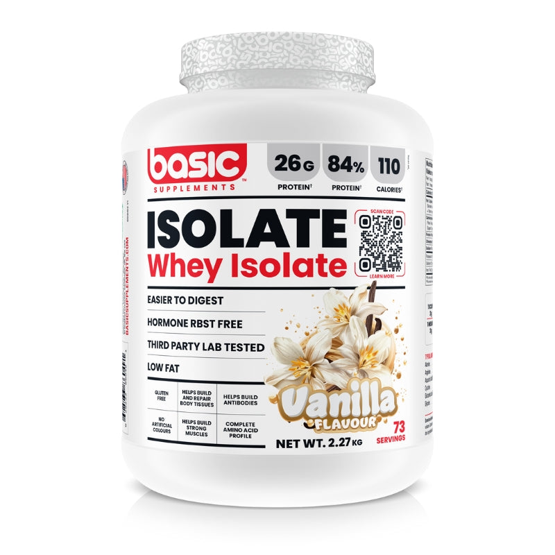 BASIC Whey Protein Isolate 5lbs Vanilla