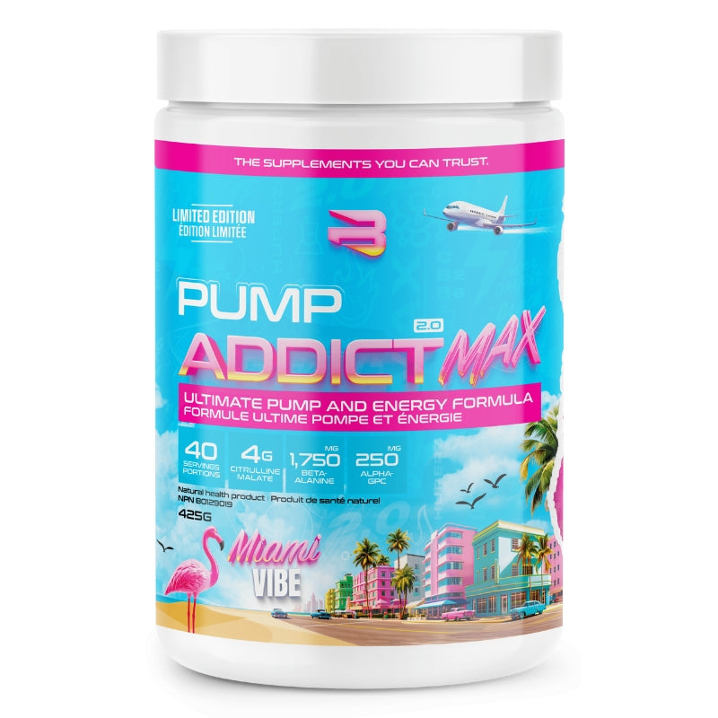 Believe Supplements Pump Addict Max Limited Edition Miami VIBE