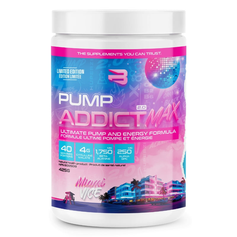 Believe Supplements Pump Addict Max Limited Edition Miami Vice