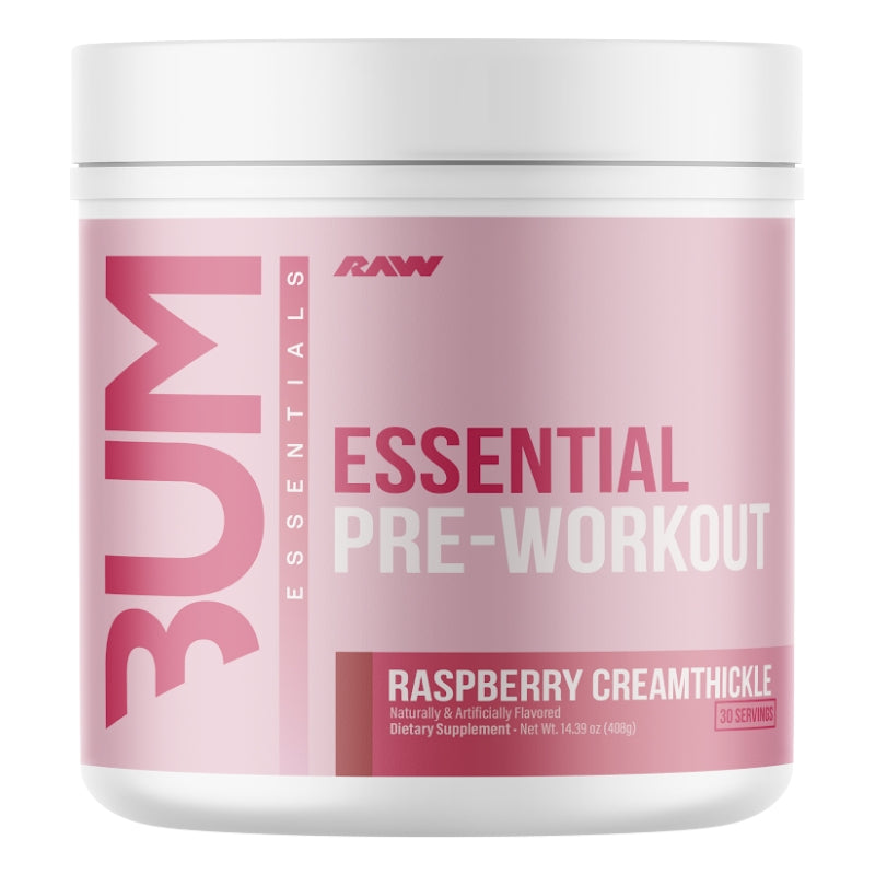 RAW CBUM Essential Pre Workout Raspberry Creamthickle