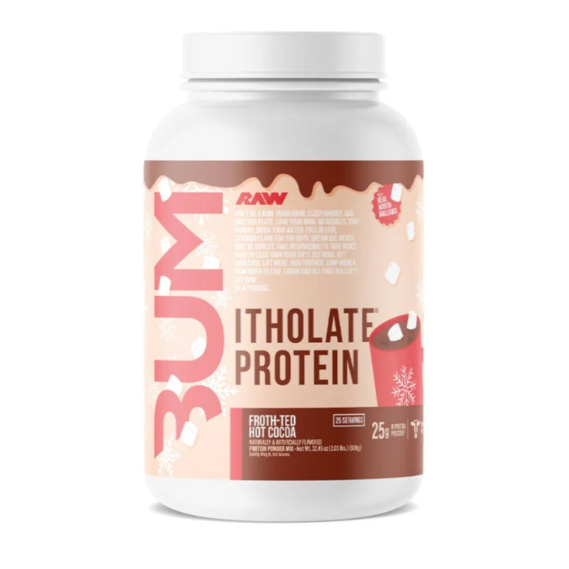 RAW CBUM Itholate Protein Whey Isolate Froth-ted Hot Cocoa