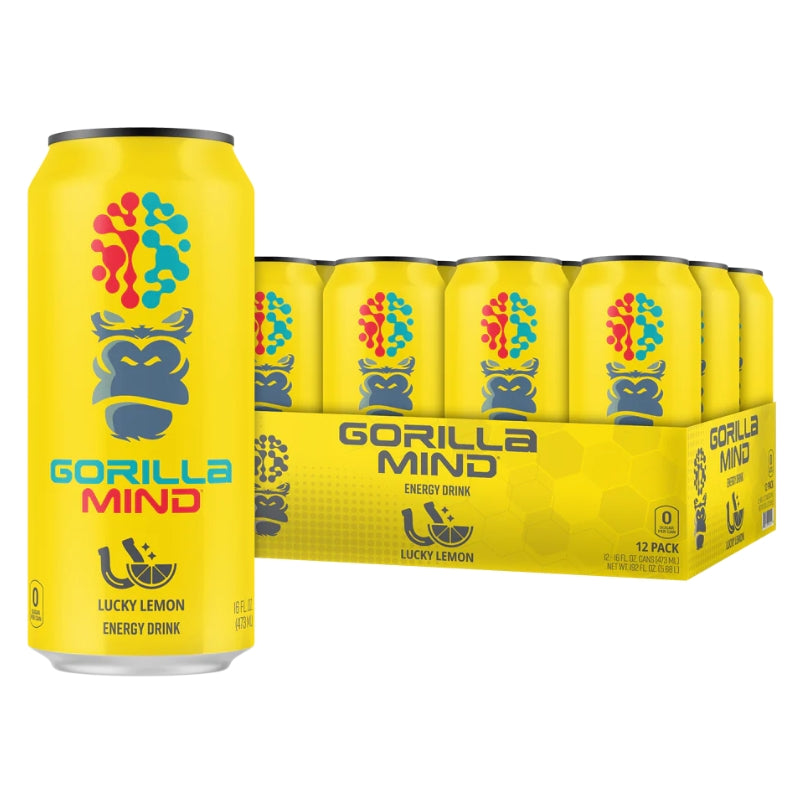 Gorilla Mind Energy Drink Case Lucky Lemon