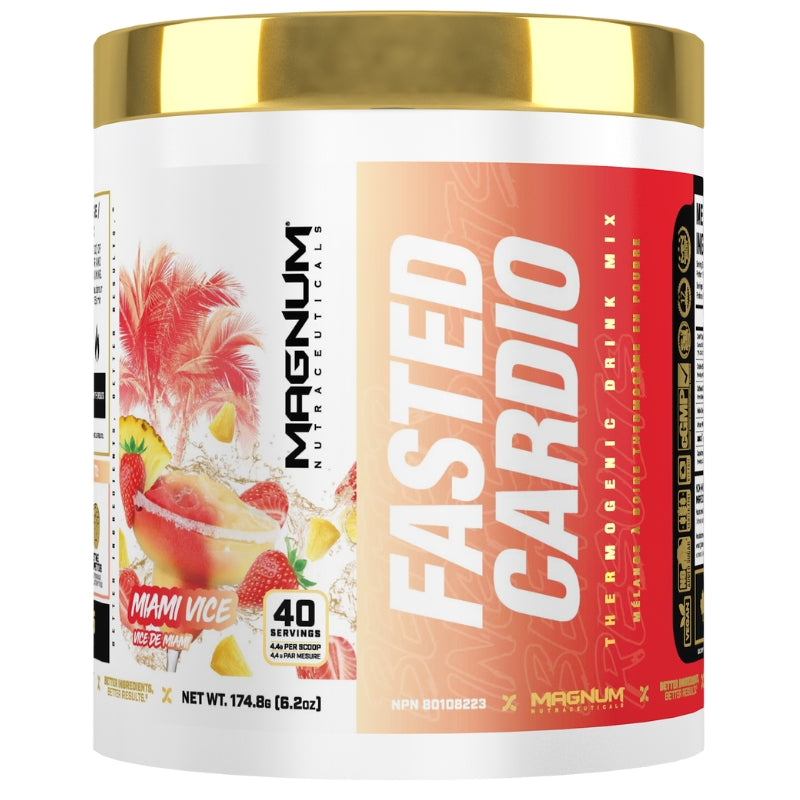 Magnum Supplement Fasted Cardio Front Label - Miami Vice