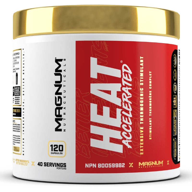 Magnum Supplement Heat Accelerated Fat Loss Front Label