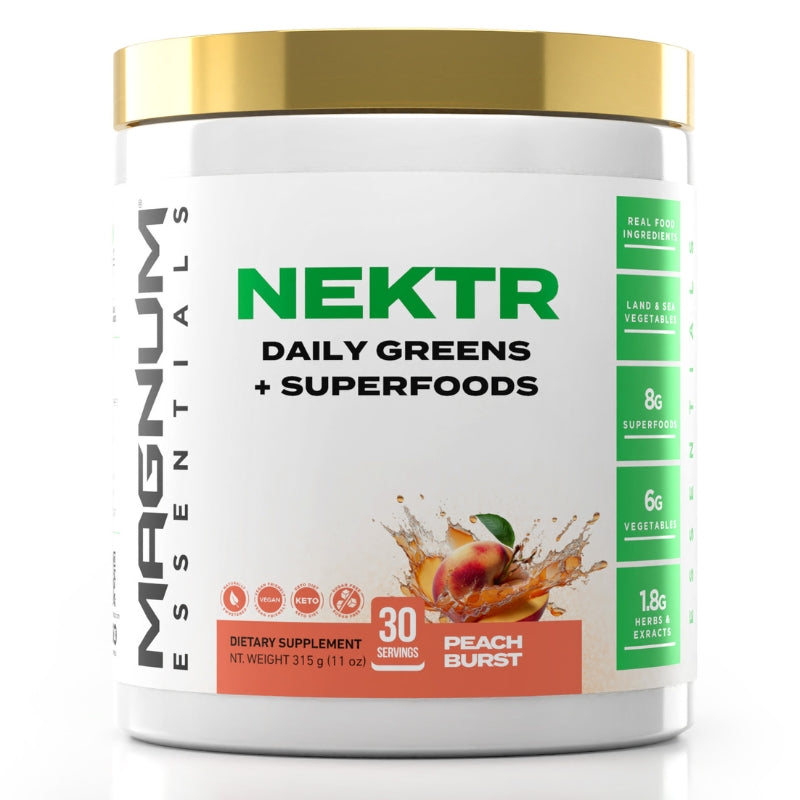 Magnum Supplements NEKTR Daily Greens + Superfoods Peach Burst