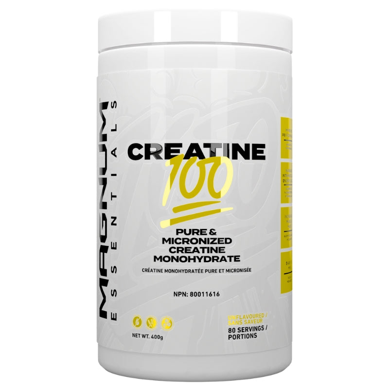 Magnum Supplements 100% Pure Micronized Creatine Monohydrate 400g Front Label
